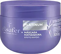 Máscara Capilar, Para cabelos Loiros, com mechas ou Grisalhos, Platinum 3D, Extend pro, 300g