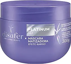 Máscara Capilar, Para cabelos Loiros, com mechas ou Grisalhos, Platinum 3D, Extend pro, 300g