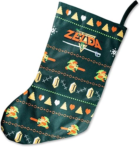 Legend of Zelda - Calcetines navideños bordados retro