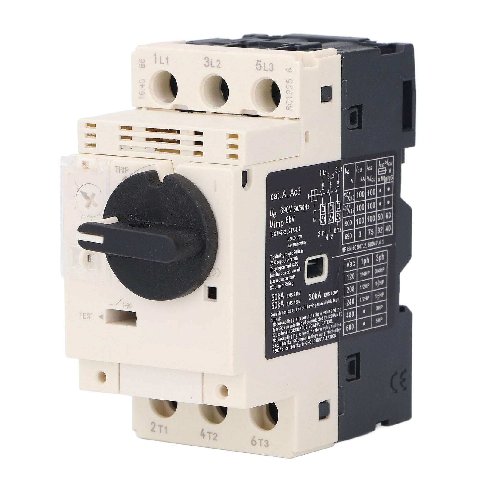 Disjoncteur Moteur GV2-ME07 1,6-2,5A - Protection Surcharge Rail DIN 35mm