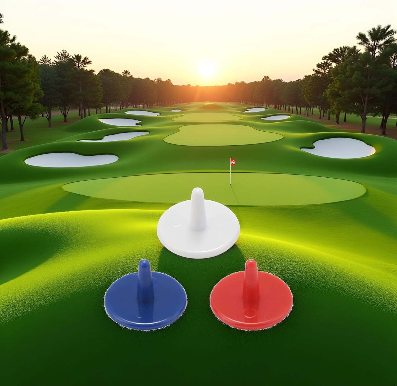 Naklejki do piłek golfowych 18 mm plastik 50 sztuk