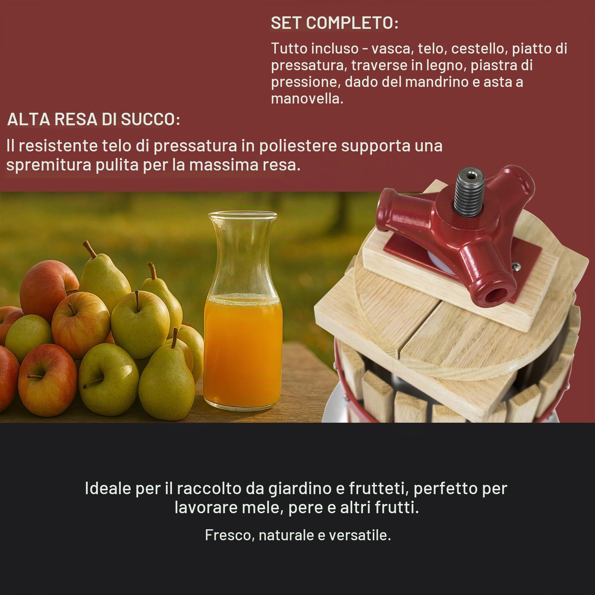 Güde, Pressa per frutta e bacche, 6 liti