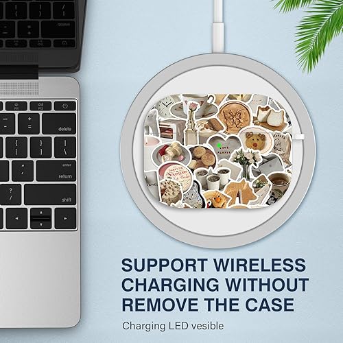 Vista 48 de Maxjoy for AirPods 2nd Generation Case, Unique Design Hard Protective Shockproof Airpods Case Cover with Keychain Compatible with Apple AirPods Sea