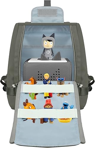 Miniatura 8 de Bolsa para figuras Tonies y juego de iniciación Toniebox funda de transporte para personajes de Tionies organizador para Toniebox y sus accesorios