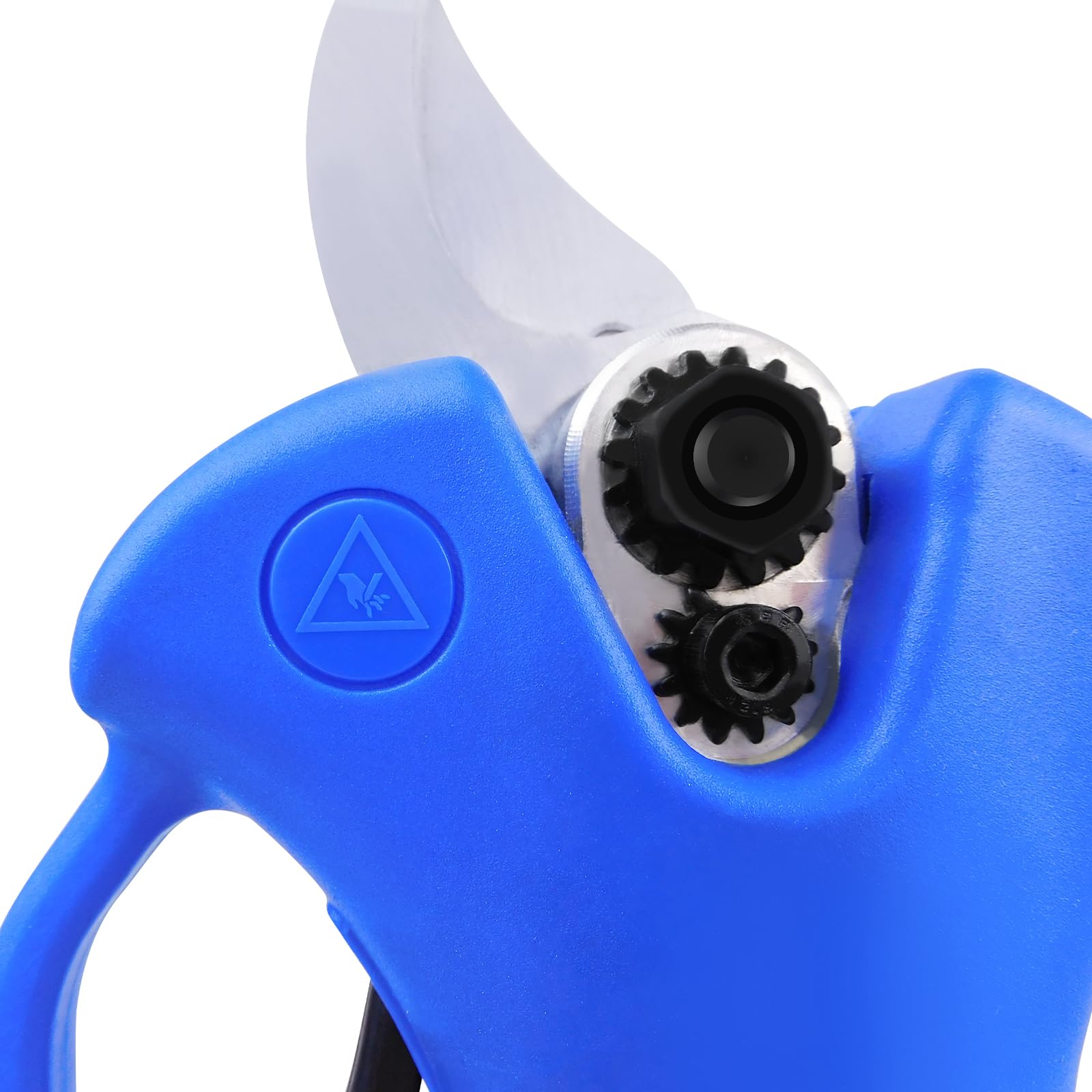 Juego de tijeras de podar eléctricas con batería, 21 V, 2 baterías de 1,5 Ah y cargador, 28 mm de diámetro de corte con hoja de repuesto, guantes, gafas, bolsa portátil