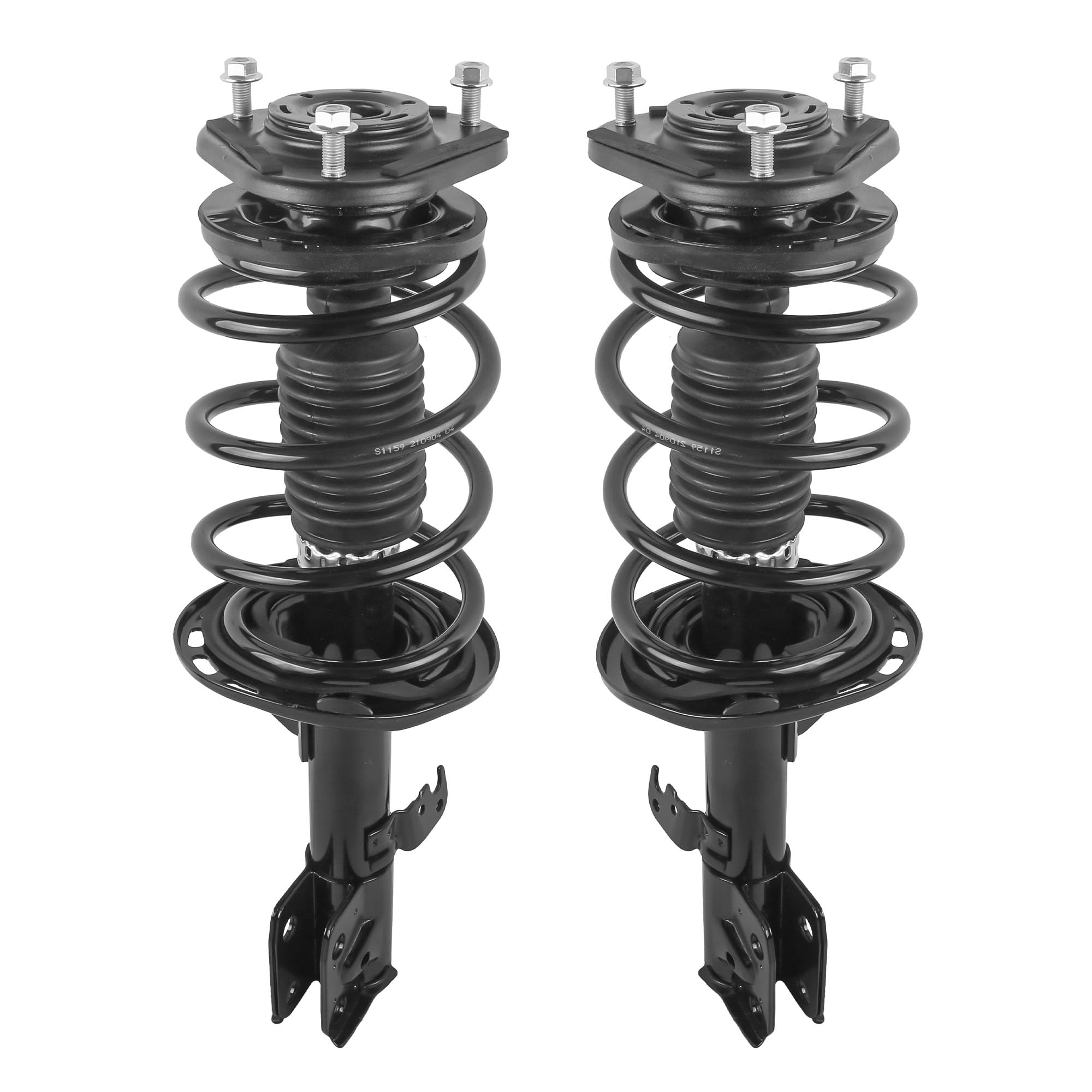 KUIPERAUTO172990 172989 Complete Front Struts Coil Spring Assembly Compatible for 2014 2015-2019 Toyota Corolla 1.8L I4 Front Pair Set Replacement Shock Absorbers