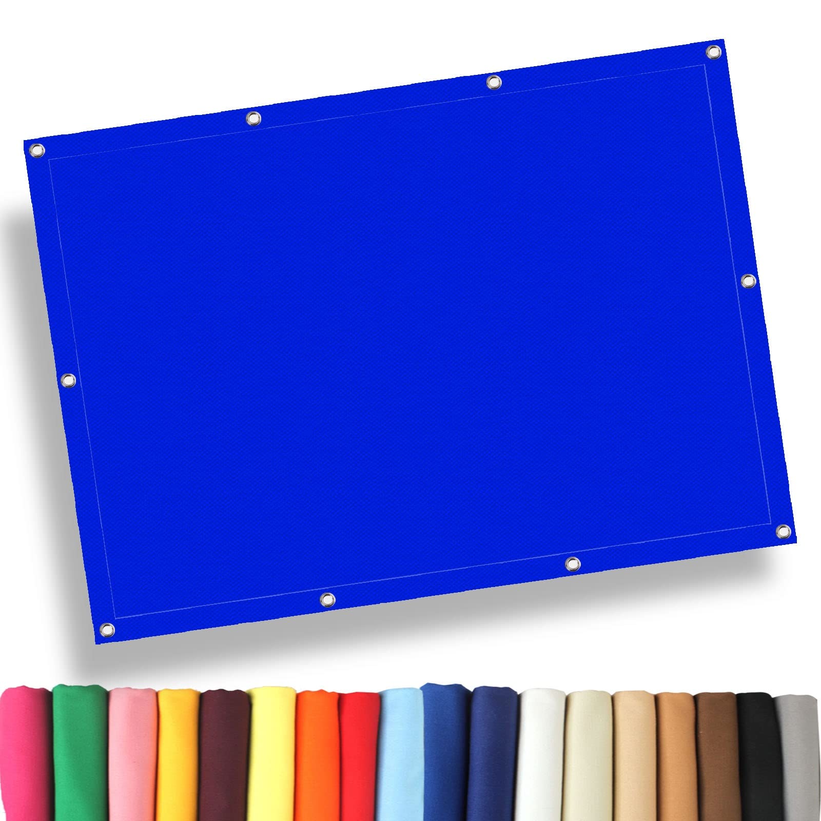 KLGFBDC Waterproof Sun Shade Sail 1.7x3.4m Rectangular Canopy with 98% UV Protection for Balcony Camping Terrace PergolaDark Blue Outdoor Shade Solutions