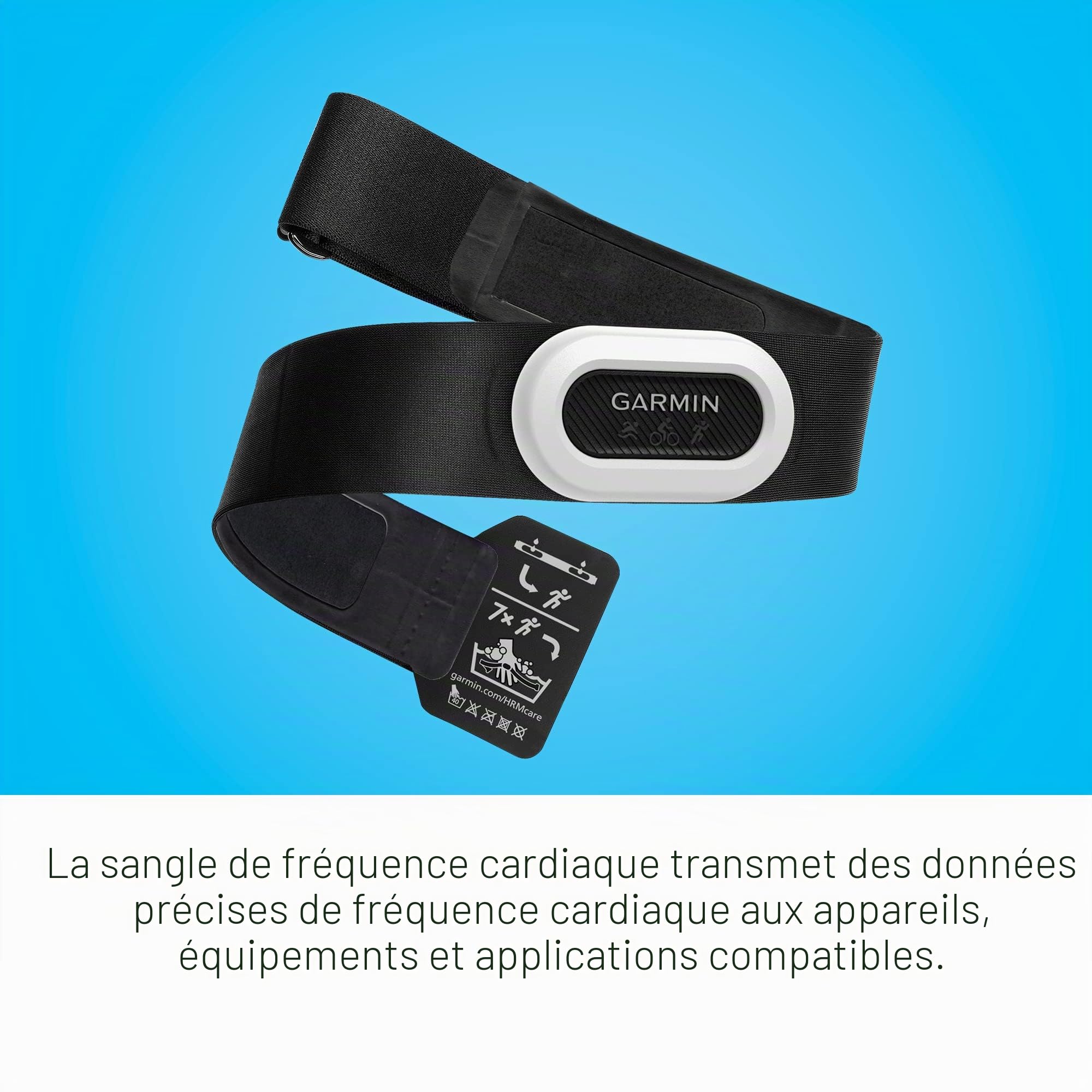 Garmin HRM-Pro Plus 010-13118-05 Capteur Cardiaque Moniteur de fréquence Cardiaque avec Sangle de Poitrine de qualité supérieure Capture la Dynamique de la Course à Pied, Transmission Via Ant+ et BLE