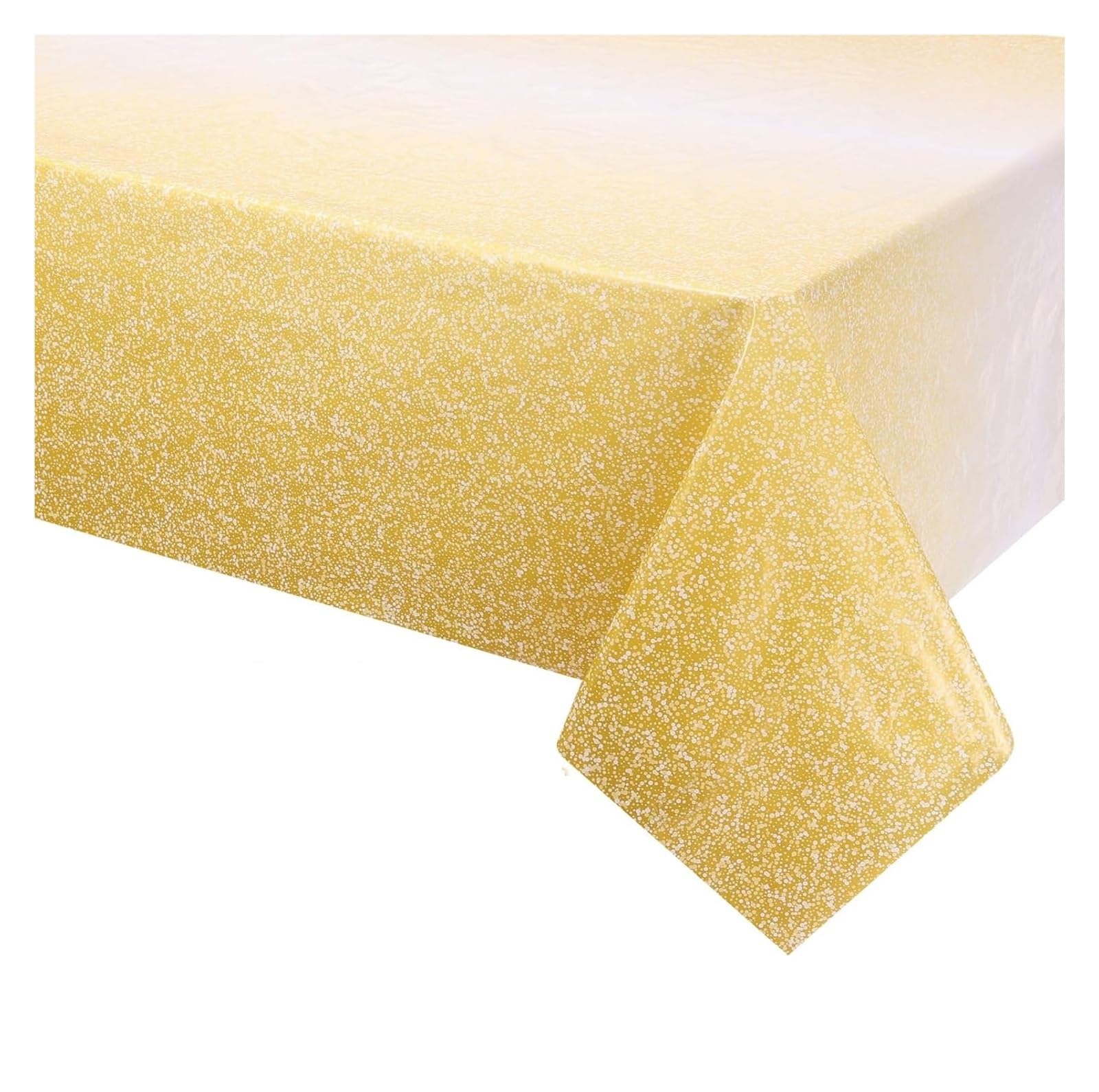 EKalgretrA Sequin Tablecloth Glitter Plastic Tablecloth Waterproof Gradient Sequin Cover for Birthday Wedding Decor 54x108 Inch(Ombre Gold,3Pcs)