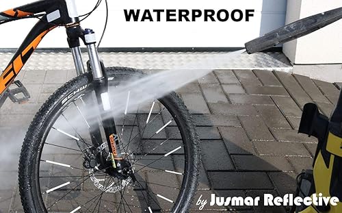 Miniatura 5 de Jusmar Reflector de radios para bicicleta, paquete de 36, reflectores de bicicleta para bicicletas de montaña y carretera, reflector de bicicleta