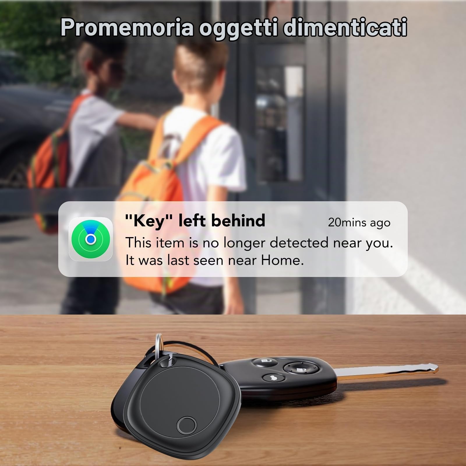 Smart Tracker 2 pezzi, Bluetooth Trova oggetti Compatibile con Apple Dov'è (solo iOS), Batteria sostituibile, IP67 impermeabile, adatto per bagagli, borse, portafogli, zaini, chiavi Tag Tracking