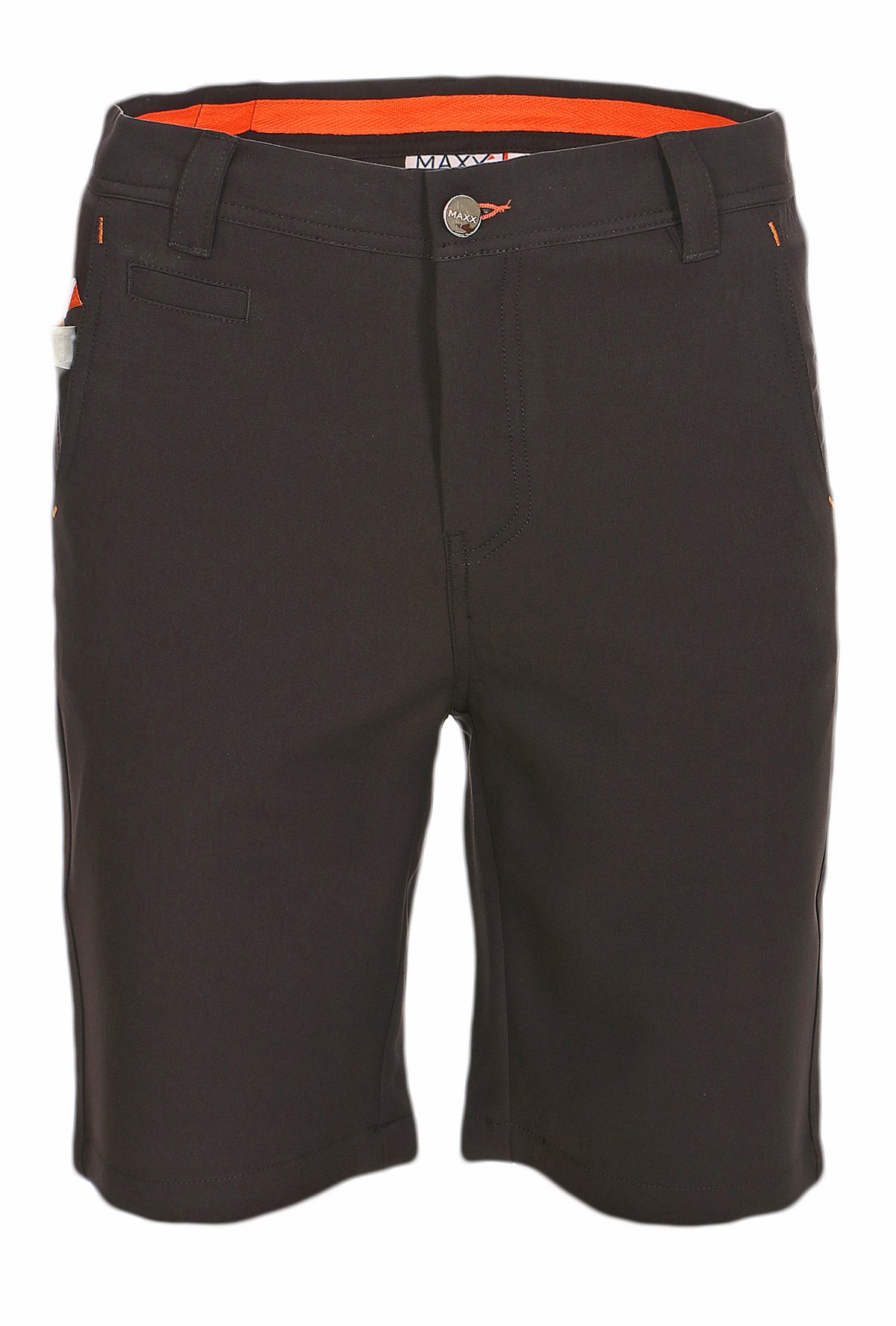 MAXX Kinder Bermuda Hose mit verstellbaren Bund (schwarz, 176) Jungs