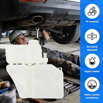 Engine Coolant Expansion Tank 22948113 Engine Coolant Reservoir Tan Automotive Radiator Overflow Tank for 2016 and Up Automotive Parts