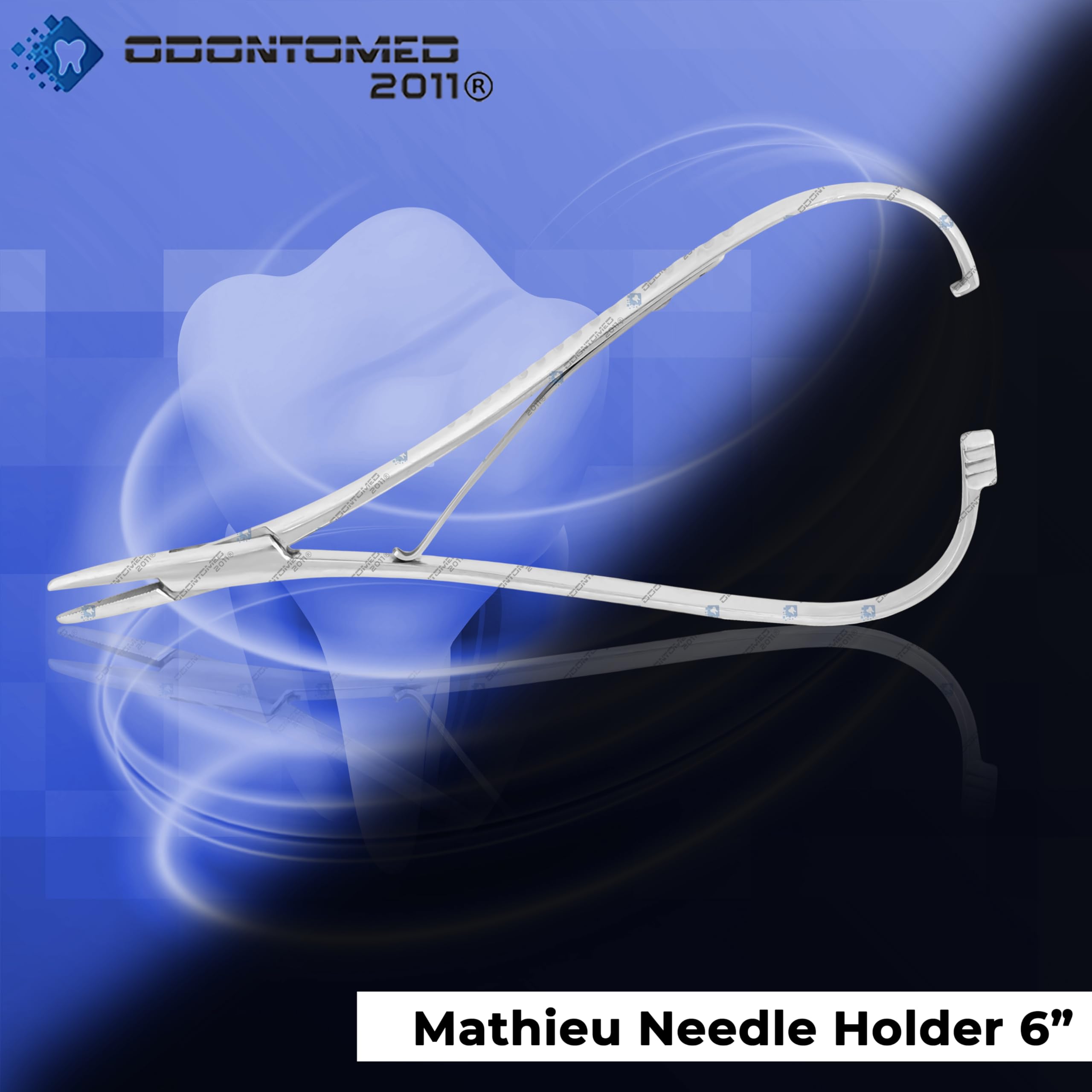 Mathieu Ligature Elastische Platzierzange 15,2 cm Nadelhalter Edelstahl