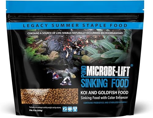 Miniatura 1 de MICROBE-LIFT MLLSPLG - Pellets de alimentos para peces hundidos para estanques, jardines acuáticos y fuentes, para peces vivos y koi, 5.75 libras