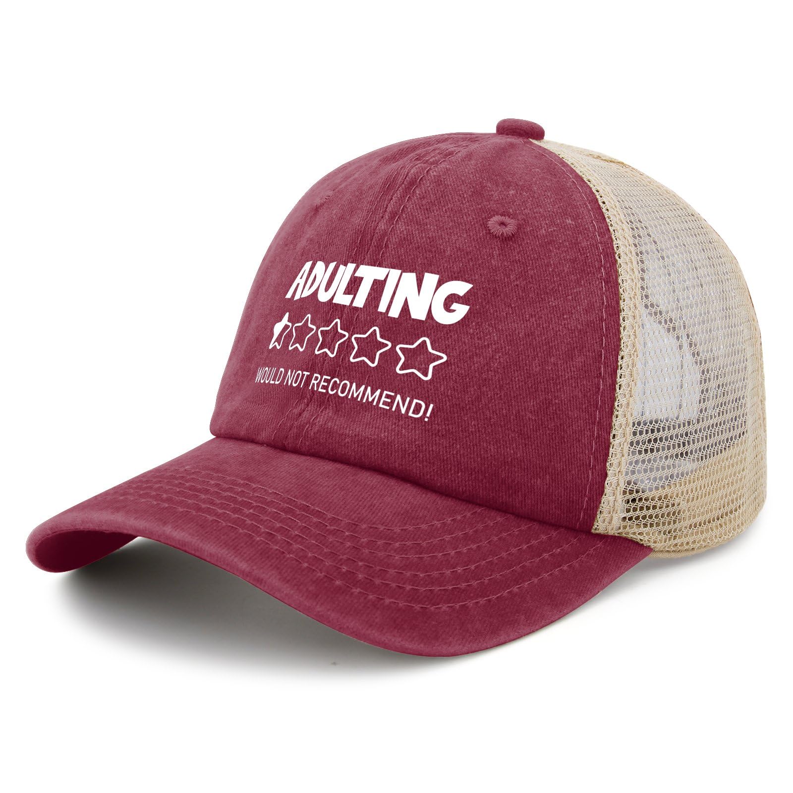 Adulting Would Not Recommend Sun hat Cycling caps for Daughter Deep Rose