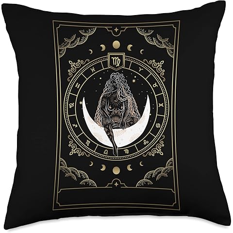 Zodiac Virgo Star Sign Throw Pillow