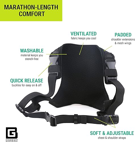 Miniatura 5 de Gear Beast Mochila para correr para hombres y mujeres, chaleco ligero para correr y soporte para teléfono para correr, senderismo y ciclismo,