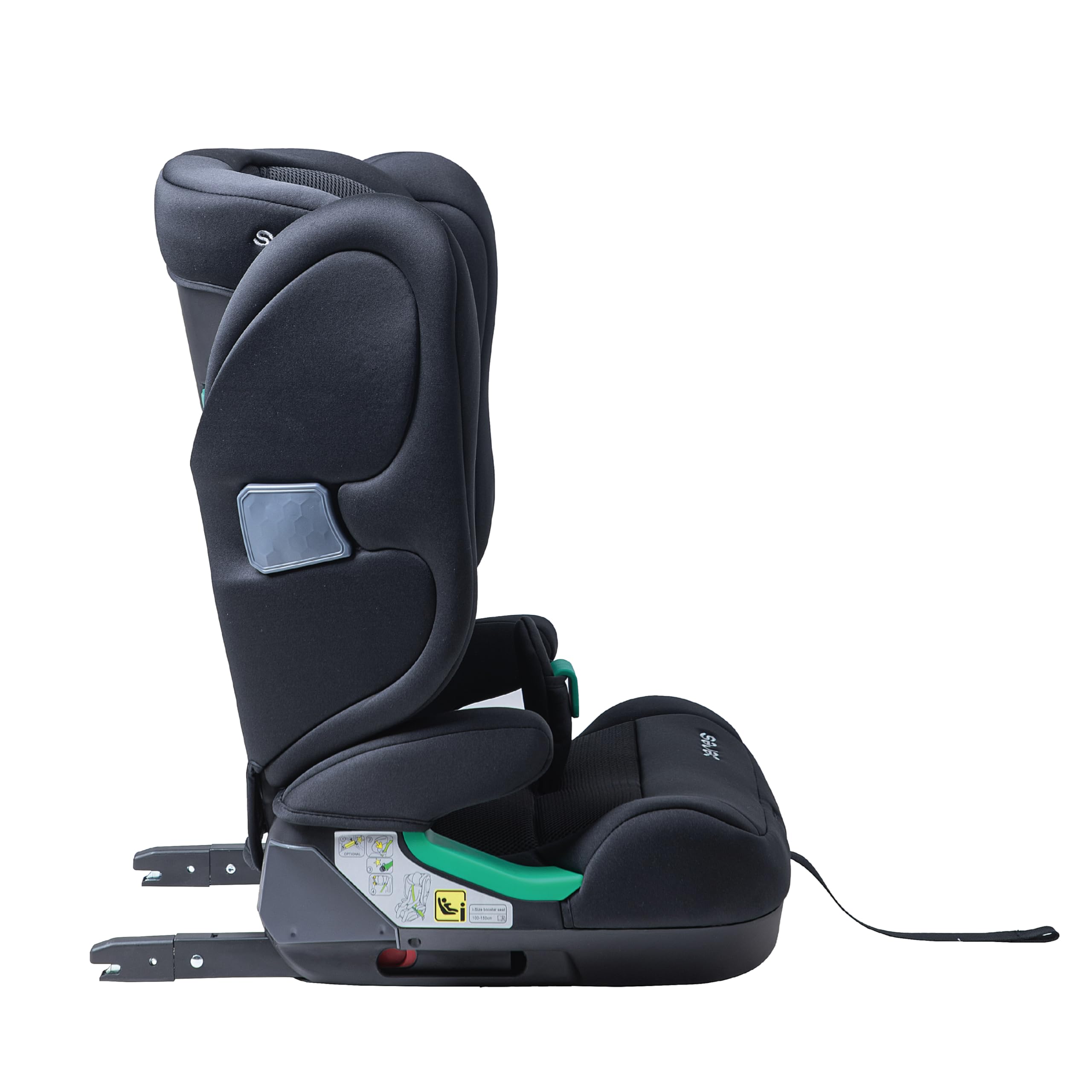 FOTELIK SAMOCHODOWY SORINO CERES ISOFIX I-SIZE 15-36KG 100-150 CM BLACK