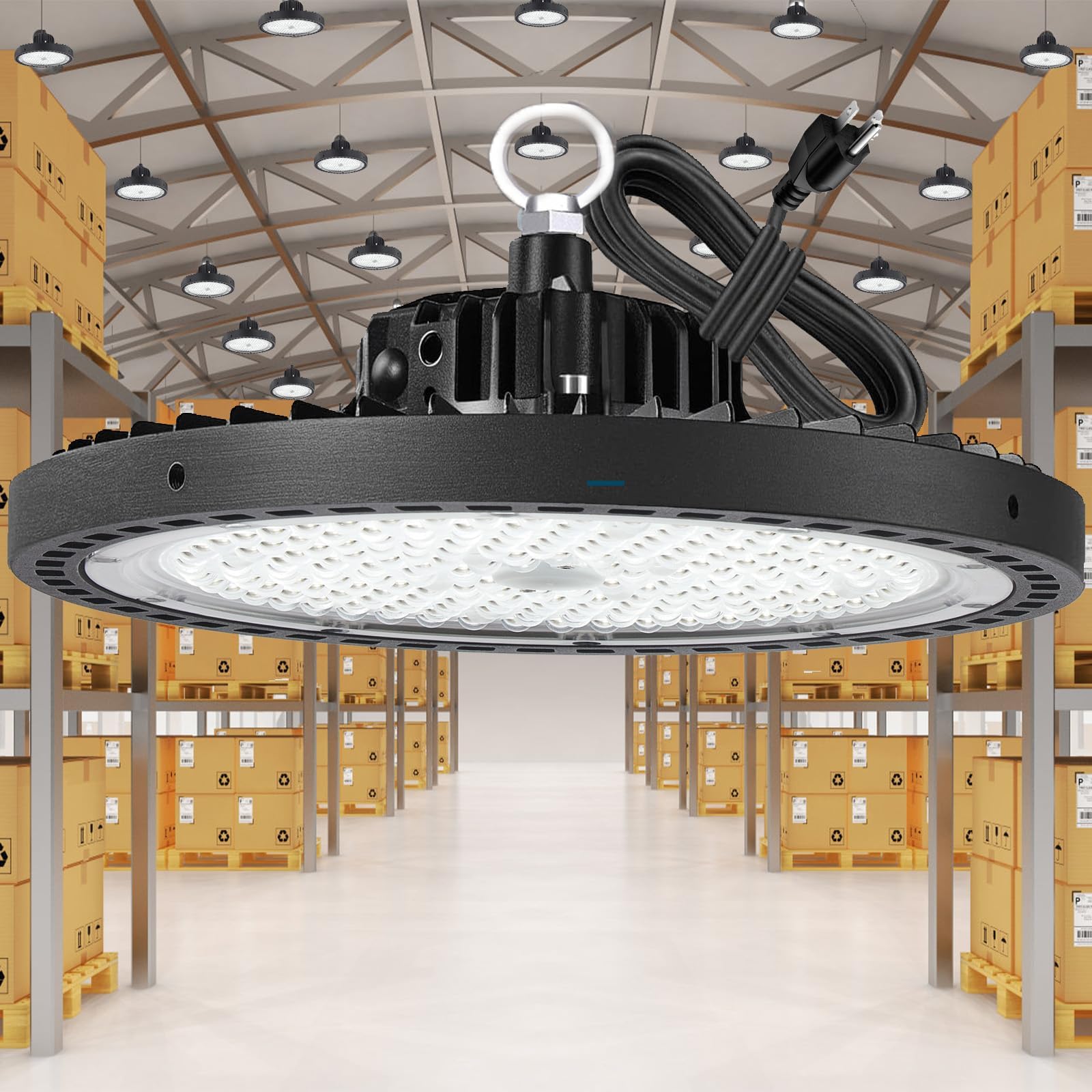 UFO Led High Bay Light 200w, Led High Bay Shop Light 5000k 29000lm ...