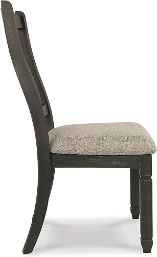 Miniatura 14 de Signature Design by Ashley Bolanburg - Juego de 2 sillas tapizadas de comedor de 20 pulgadas, color blanco antiguo Blanco,Negro -