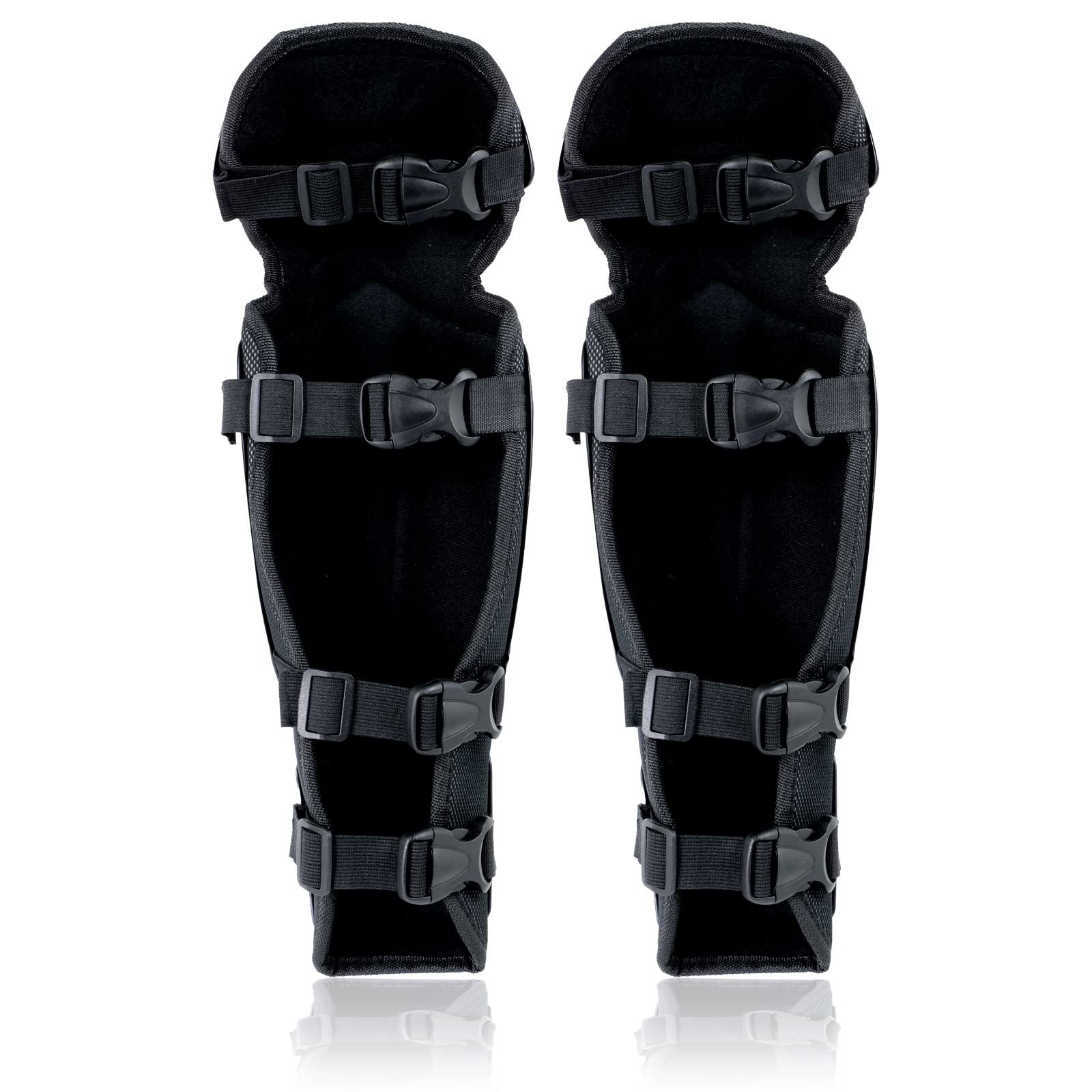 SPARES2GO Gardening Knee & Shin Pads (One Size, Black) - Image 3