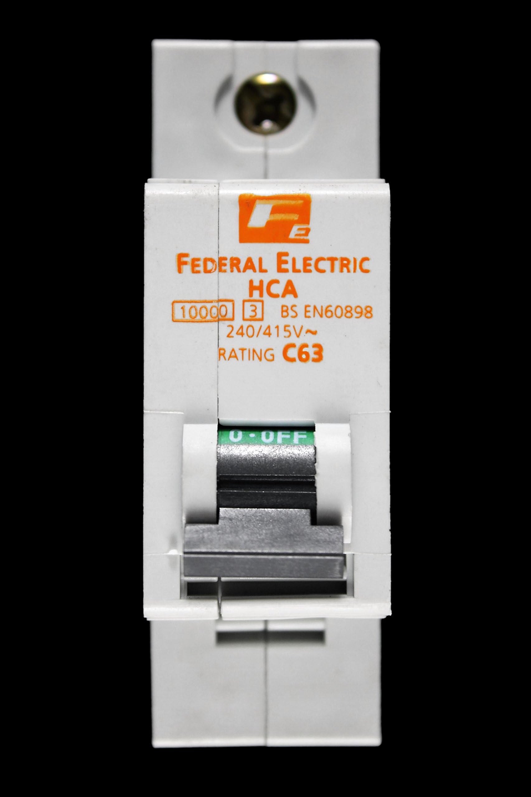 FEDERAL 63 AMP TYPE C 10kA MCB CIRCUIT BREAKER STABLOK HCA