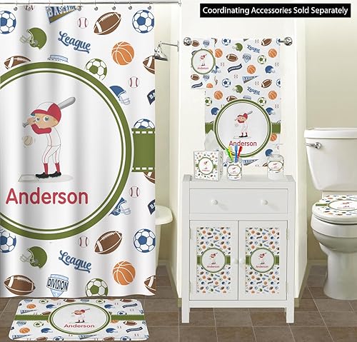 Miniatura 3 de Cesta de basura deportiva personalizada, de una cara (blanco)