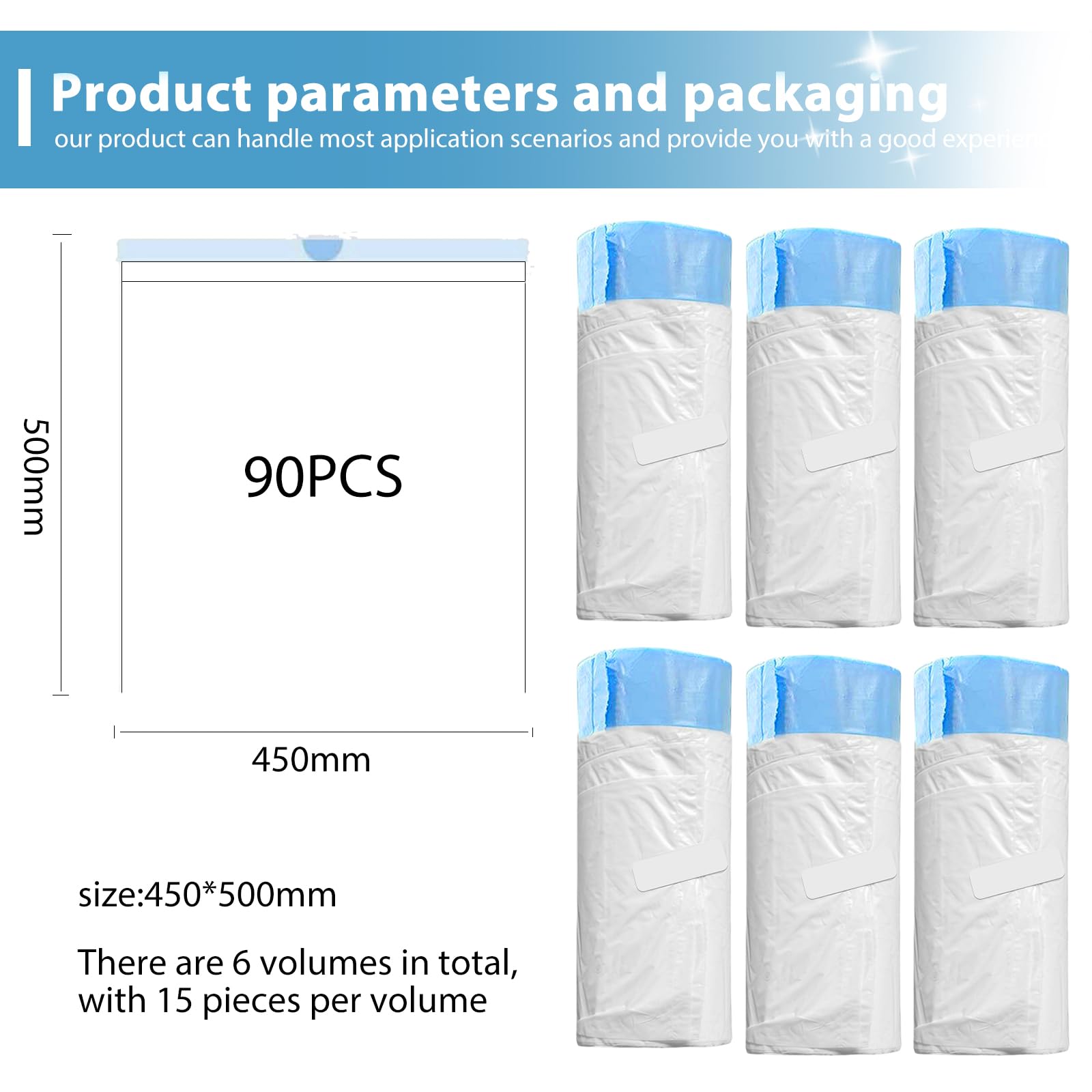 Sacchetti Per Lettiera Gatti Con Maniglia - 90 Pezzi, 6 Rotoli - Resistenti E Autopulenti - Foto 10