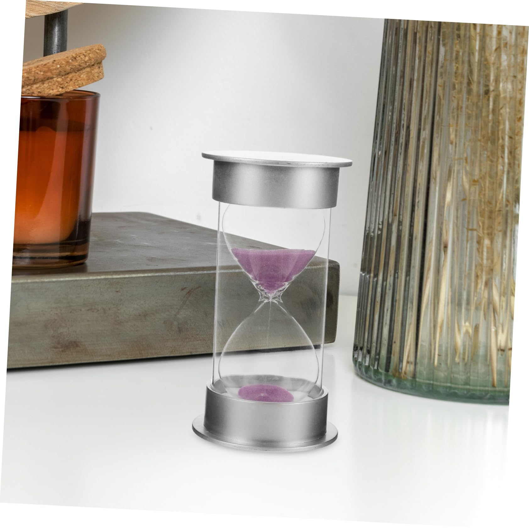 Mikikit 3 Sätze Sanduhr-Timer 20-Minuten-Sanduhr 20 Minuten Timer Sanduhr- 20 Minuten Sanduhr Kreative Sanduhr Multifunktions-sandglas Glas Mit Hohem Borosilikatgehalt 2 Stück * 3