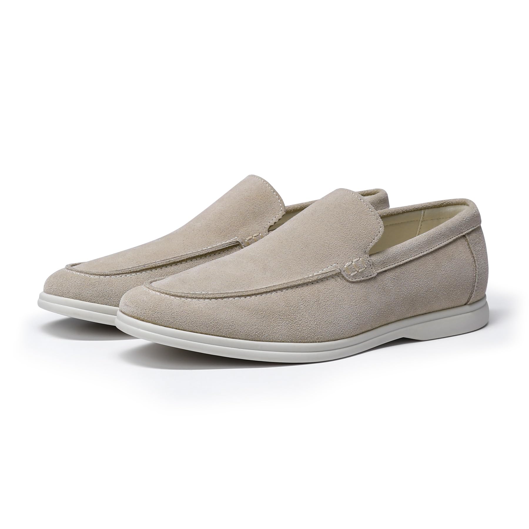 Allthemen Herren Loafer Wildleder Mokassins Bequeme Casual Slipper Slip On Leicht Freizeitschuhe