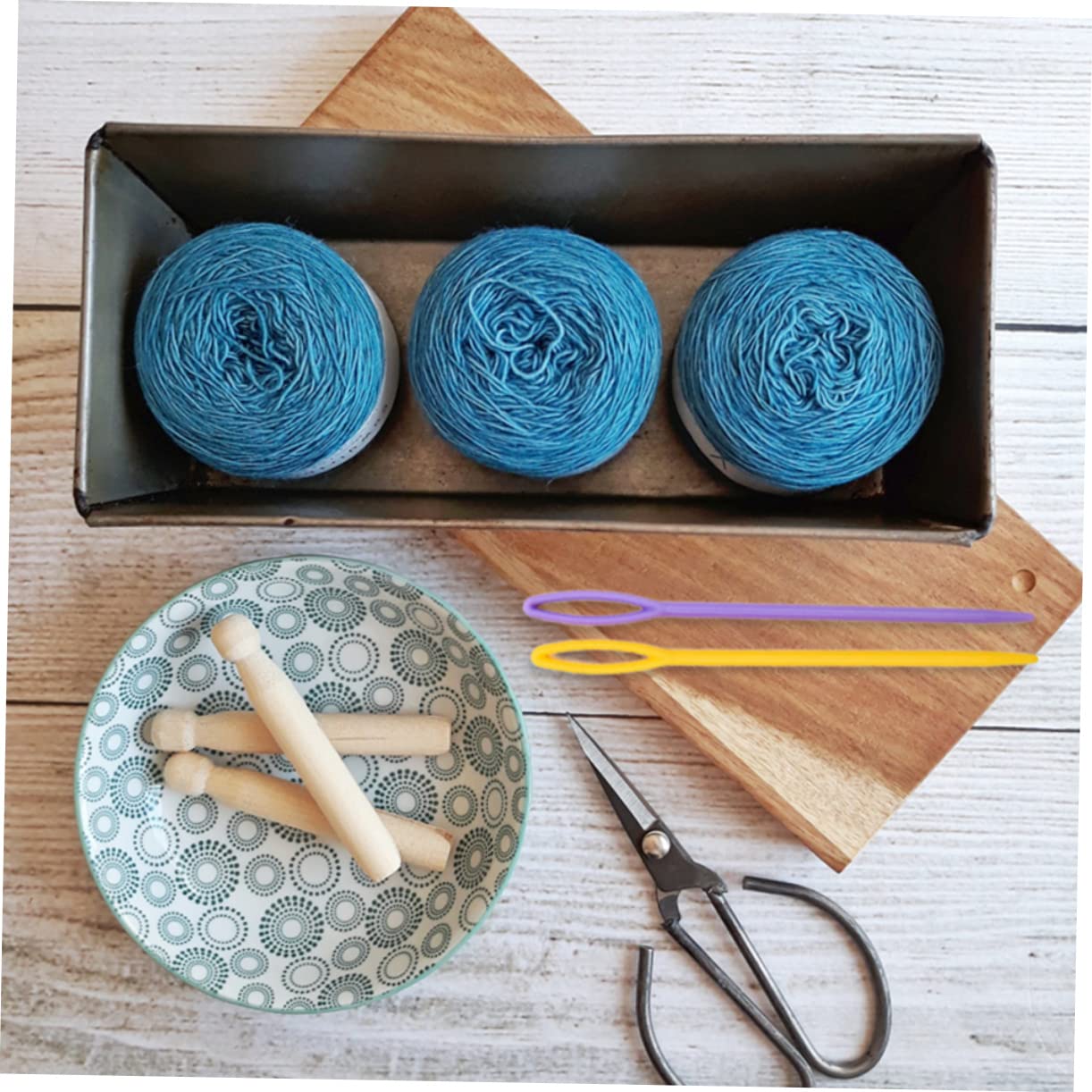 HAPINARY 1000pcs Plastic Needles for Yarn Ideal for Sweater Knitting Craft Projects and Scarves