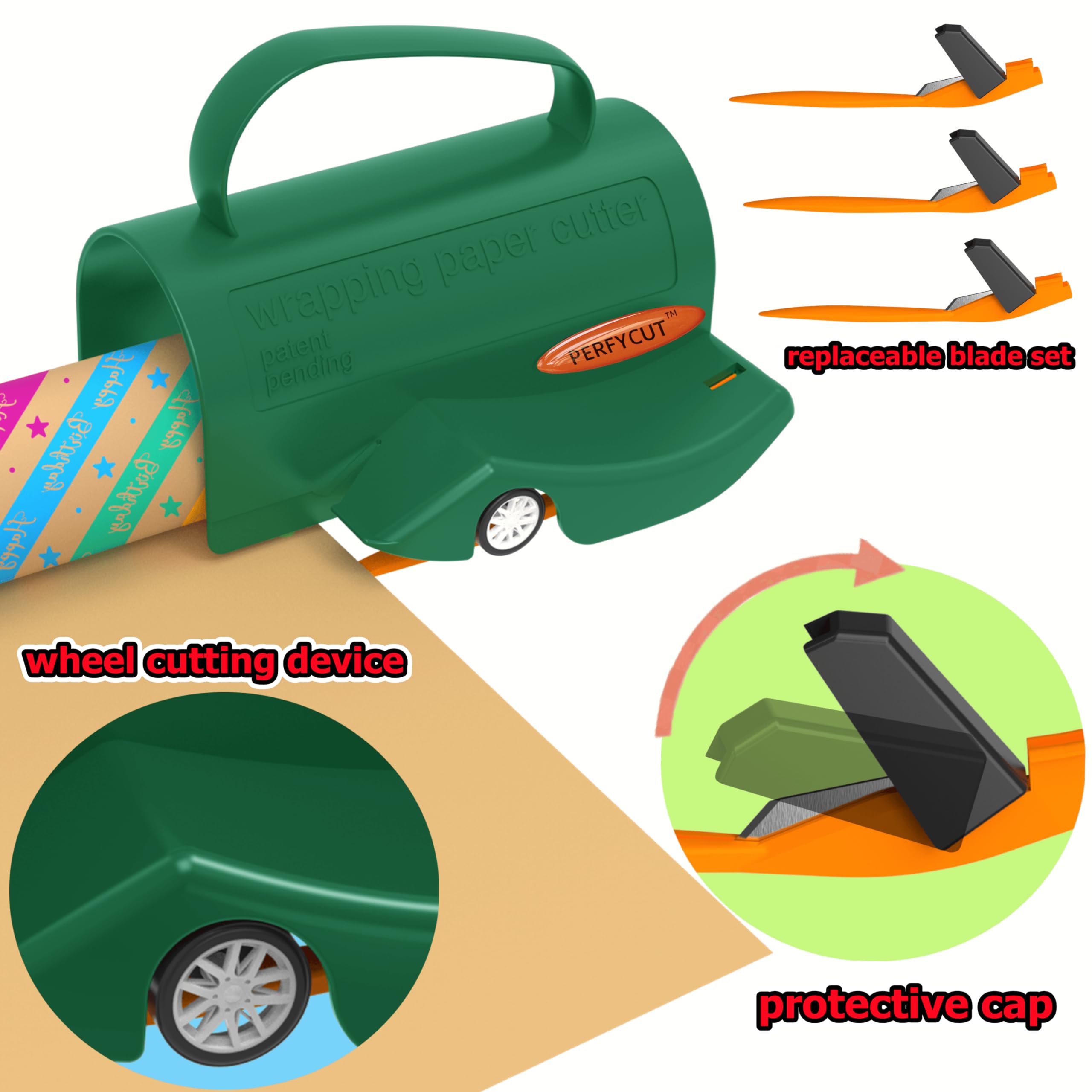 Amazon.co.jp: perfycut ラッピングペーパーロールカッターツール 交換