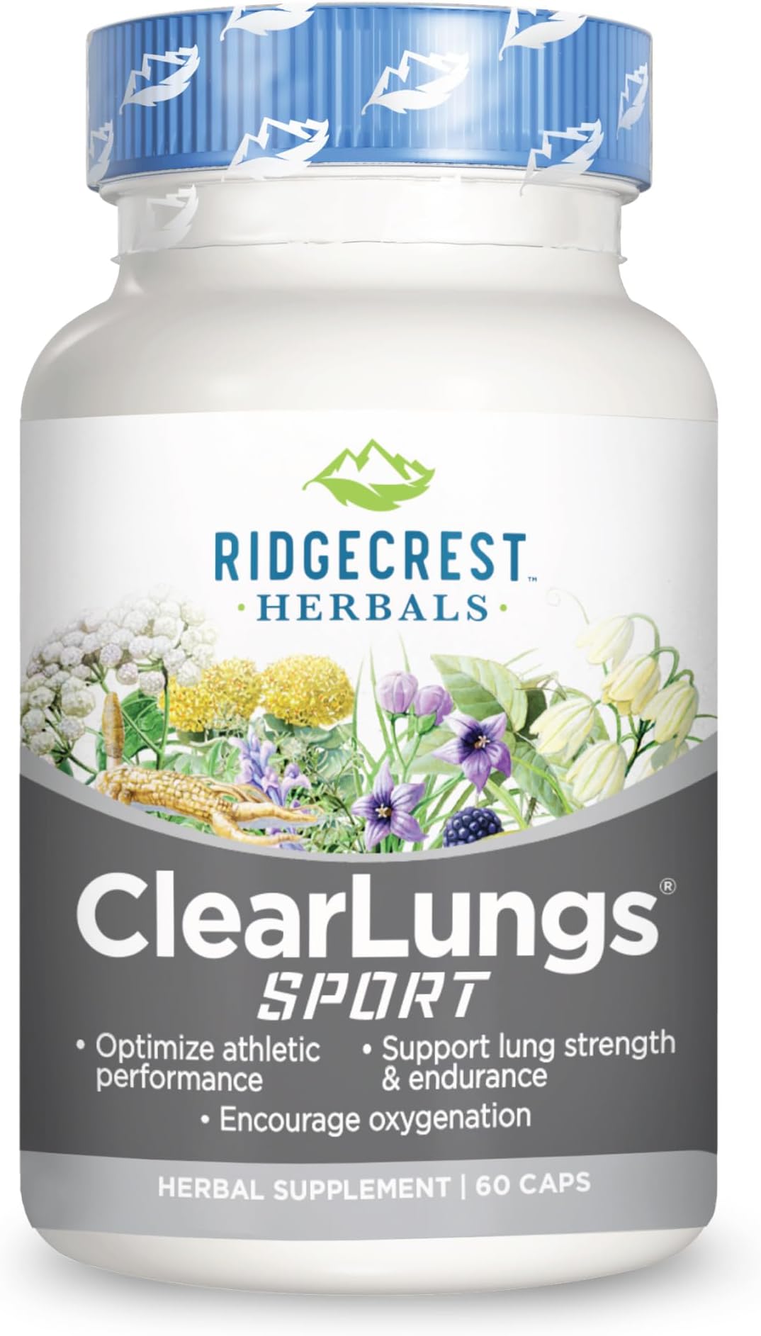 RidgeCrest Herbals ClearLungs Classic, Natural Lung and