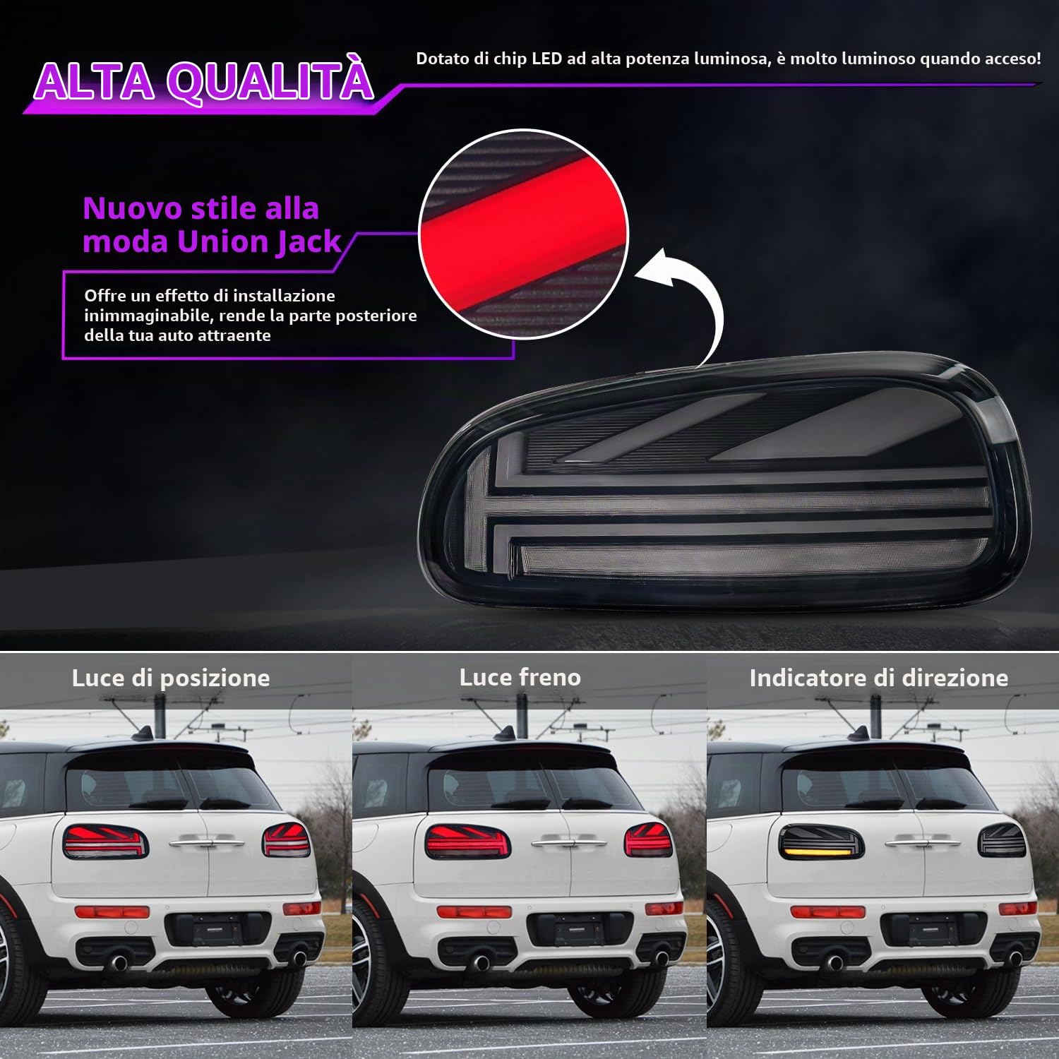 Archaic LED Luci posteriori per Mini Clubman F54 F54N 2015-2023