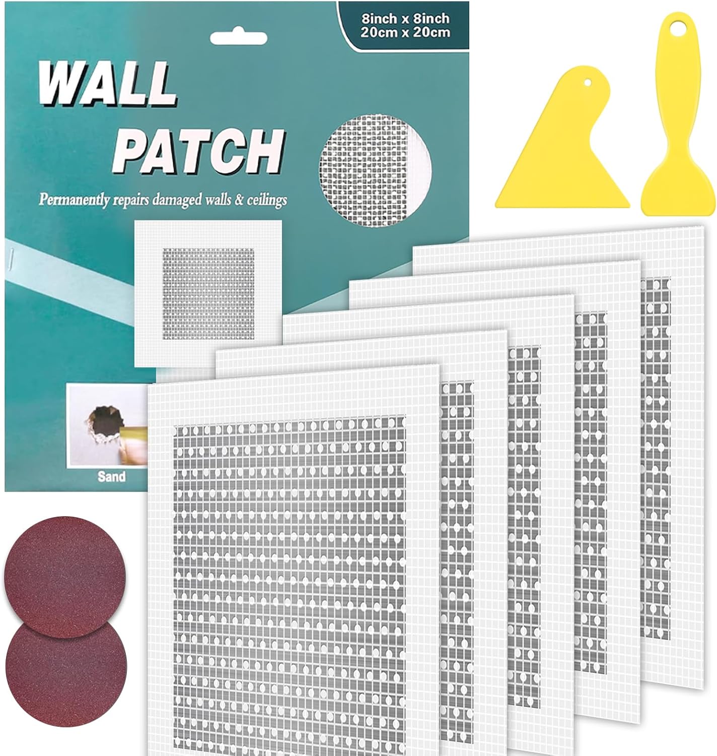 Yuukai 5pcs Drywall Patch Kit (8