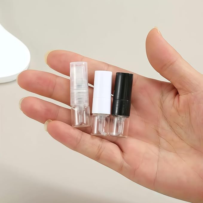 Botella atomizadora de vidrio negra 20 pcs 1 ml miniatura 6