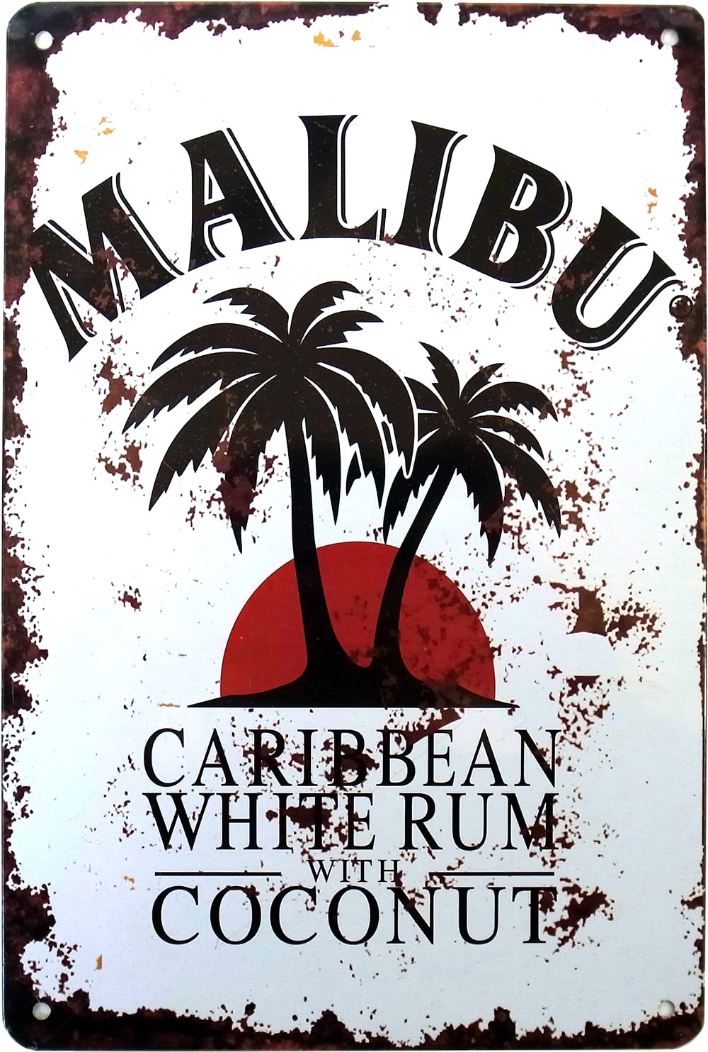 酒　看板　4枚 Amazon.co.jp: マリブ MALIBU ブリキ看板 寸法サイズ： 200mm X