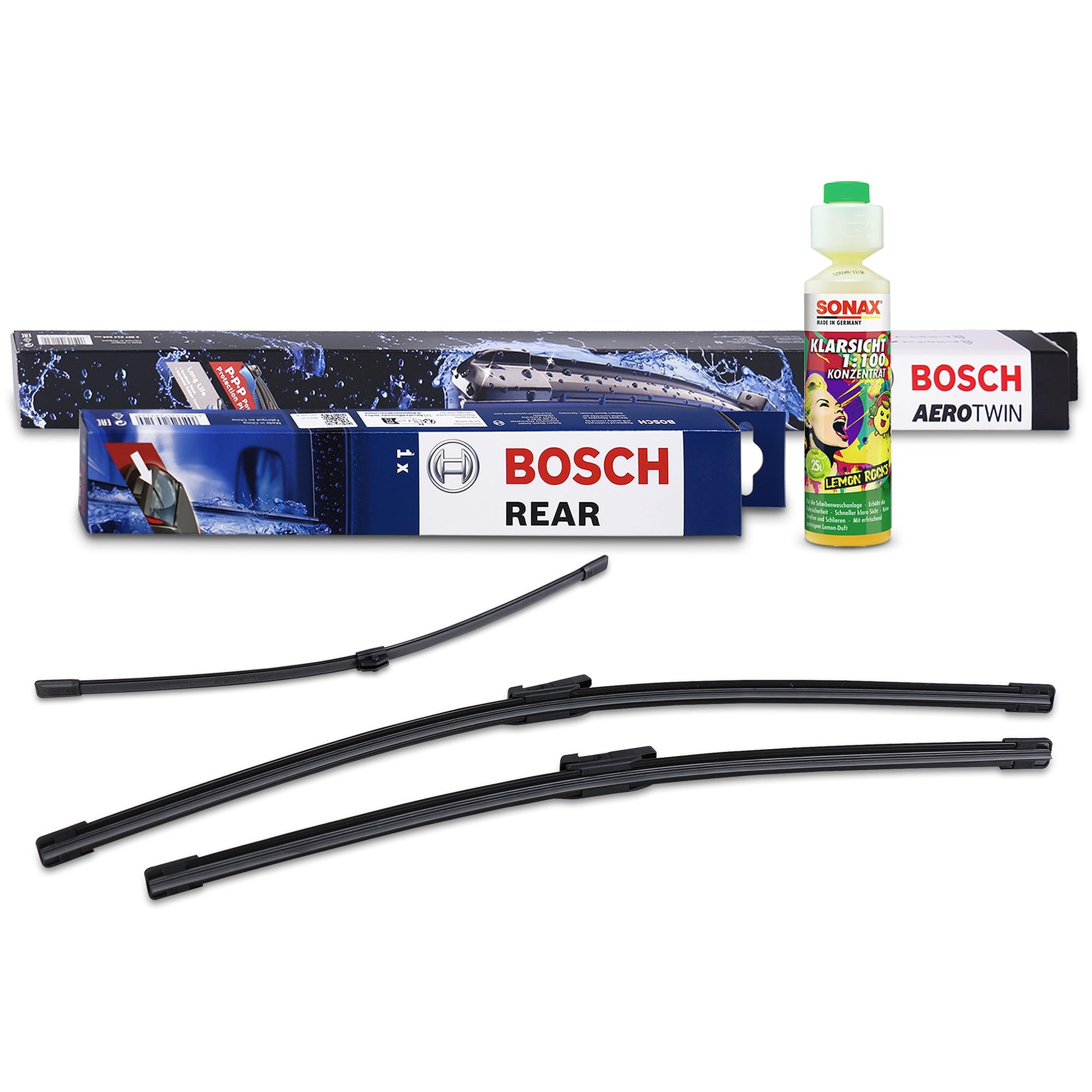 BOSCH Wischer vorne +hinten +Scheibenreiniger 31185695 | Kompatibel mit: AUDI A6 Allroad C7, A6 C7 Avant