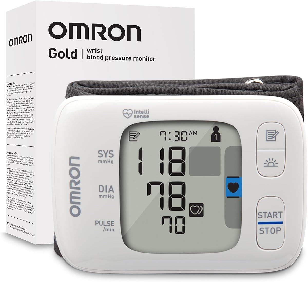 OMRON Gold Wireless Wrist Blood Pressure Monitor for Home Use | #1 Doctor & Pharmacist Recommended Brand - Clinically Validated - Connect App