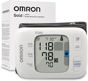OMRON Gold Blood Pressure Monitor - Clinically Validated Wrist Blood Pressure Monitor - Use OMRON Connect App for Unlimited Measurements