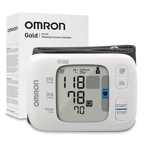 OMRON Gold Wireless Wrist Blood Pressure Monitor for Home Use | #1 Doctor & Pharmacist Recommended Brand - Clinically Validated - Connect App