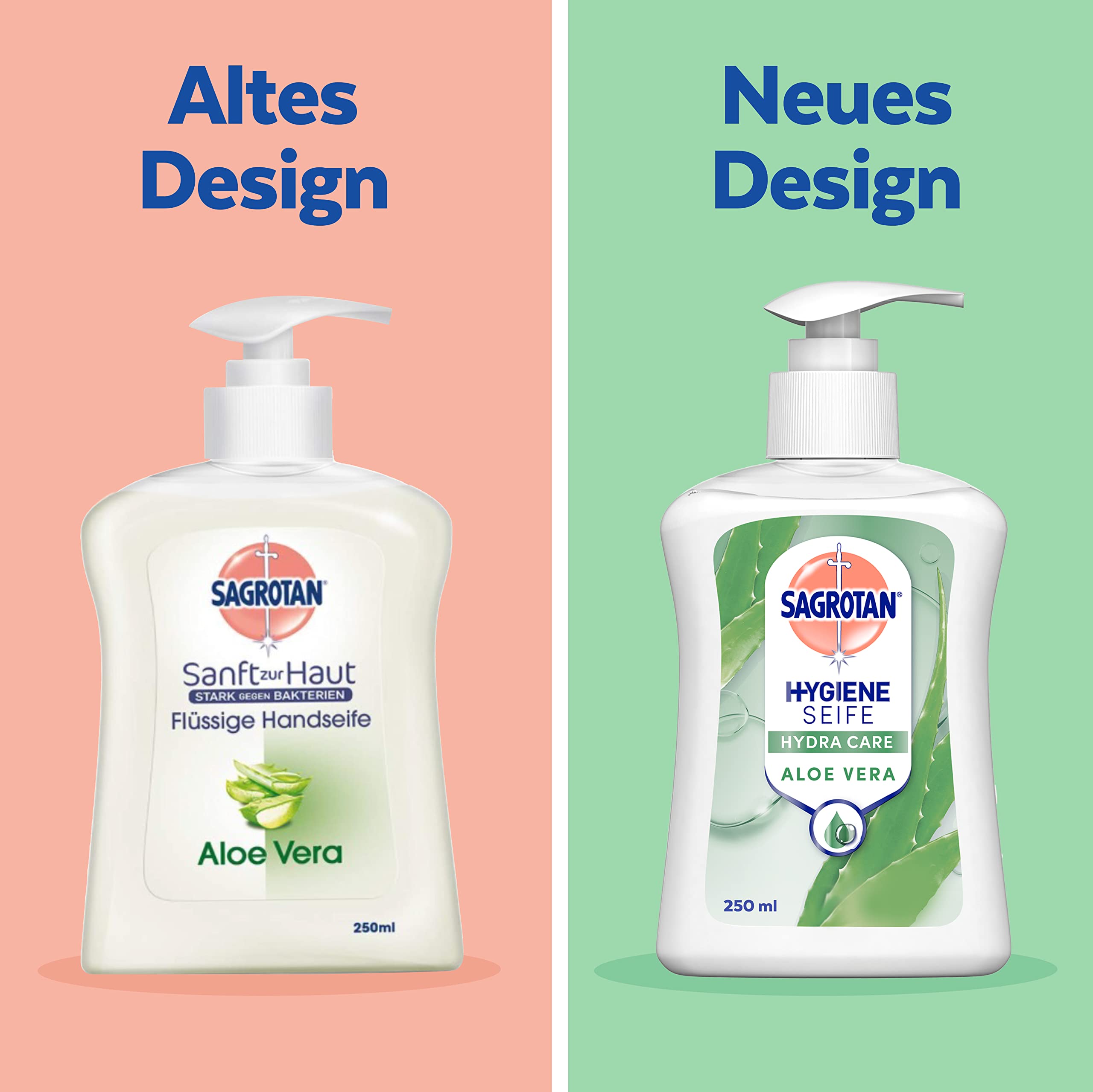 Sagrotan Handseife Aloe Vera  Hygienische Flssigseife  1 x 250 ml  Seifenspender (Packung mit 4) : Amazon.de: Kosmetik