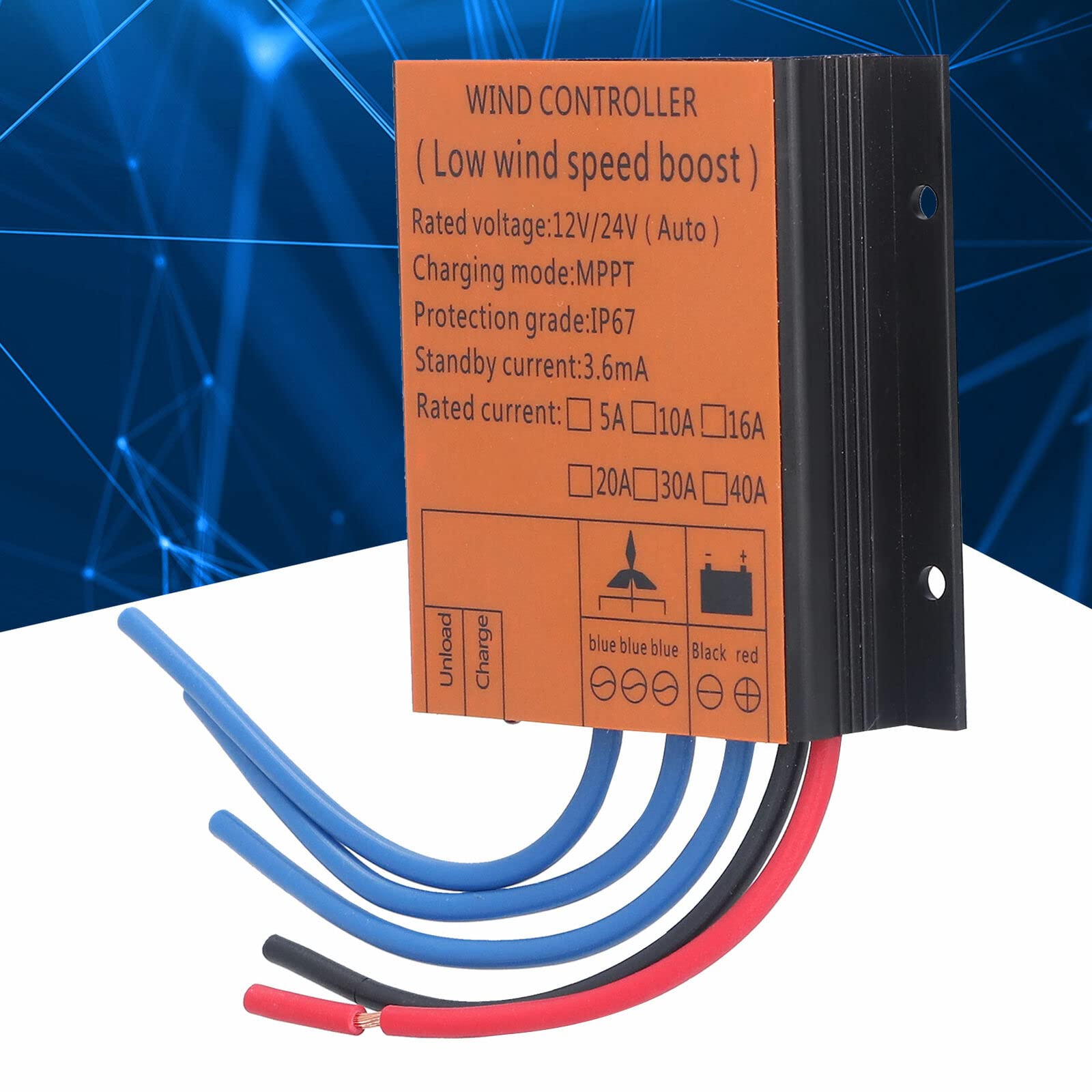 Regolatore di carica del vento, 800 W, regolatore di carica 48 V, impermeabile 20 A, regolatore MPPT per turbine eoliche, regolatore di potenza