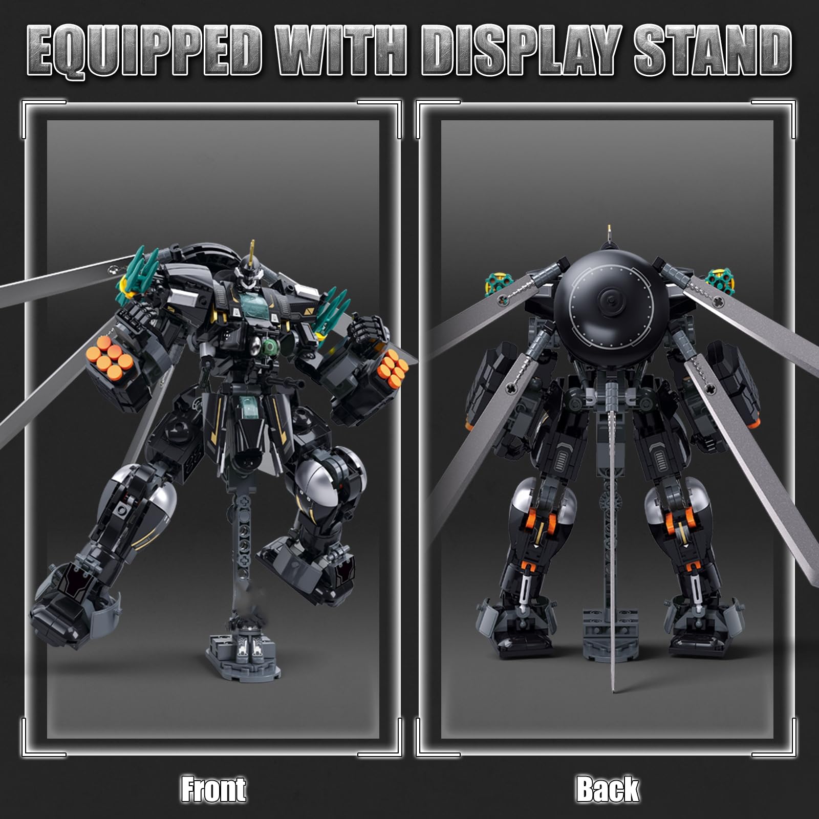 Amazon.co.jp: HIGH GODO 武装メカロボット 変形ビルディングブロック