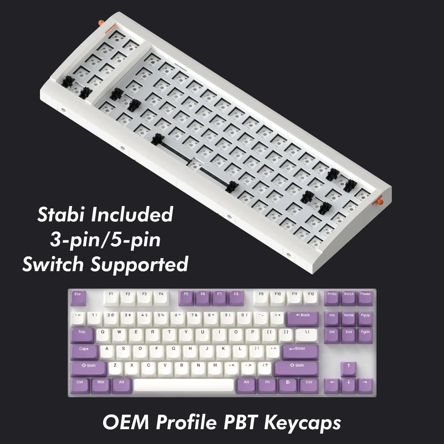 Amazon.com: KBDcraft 02Lilith 75% 5.5° Ergonomic Mechanical