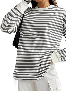 MACK JONNEY Women Striped T-Shirt || T-Shirt for Women || Full Sleeve T Shirt || T-Shirt-MACK640527