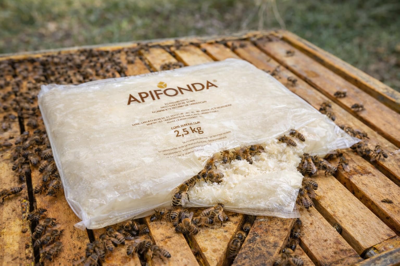 Südzucker Apifonda Nourriture pour abeilles 12,5 kg (5 x 2,5 kg) - Pâte alimentaire pour abeilles - Prête à l'emploi - Utilisable toute l'année - Fournitures d'apiculture - Pâte pour l'alimentation