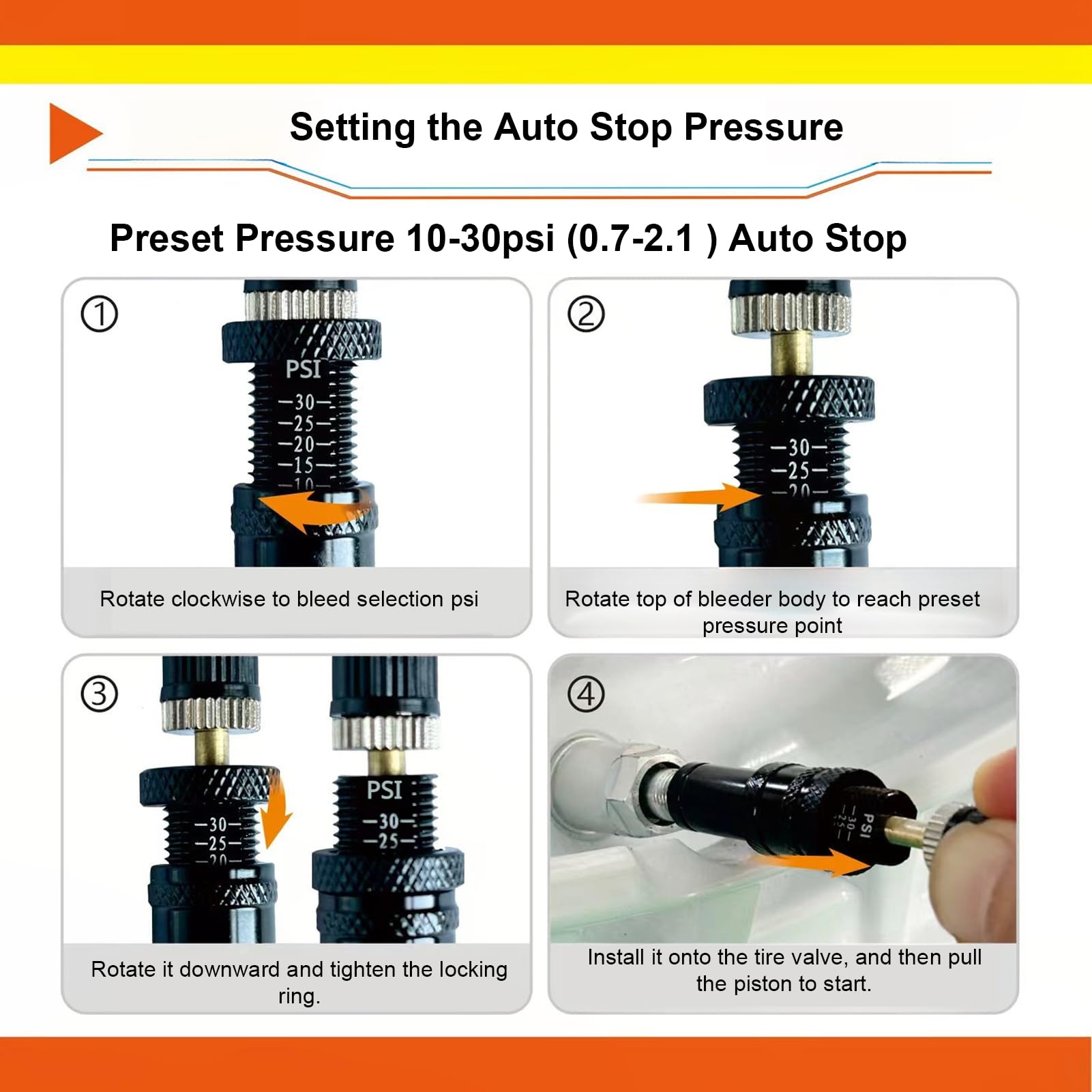 Tire Deflator Valve, Portable Tyre Deflator For, Trucks, RVs, Motorcycles, Automotive Air Down Tool, Quick And Accurate Tire Pressure Release For And Road Use