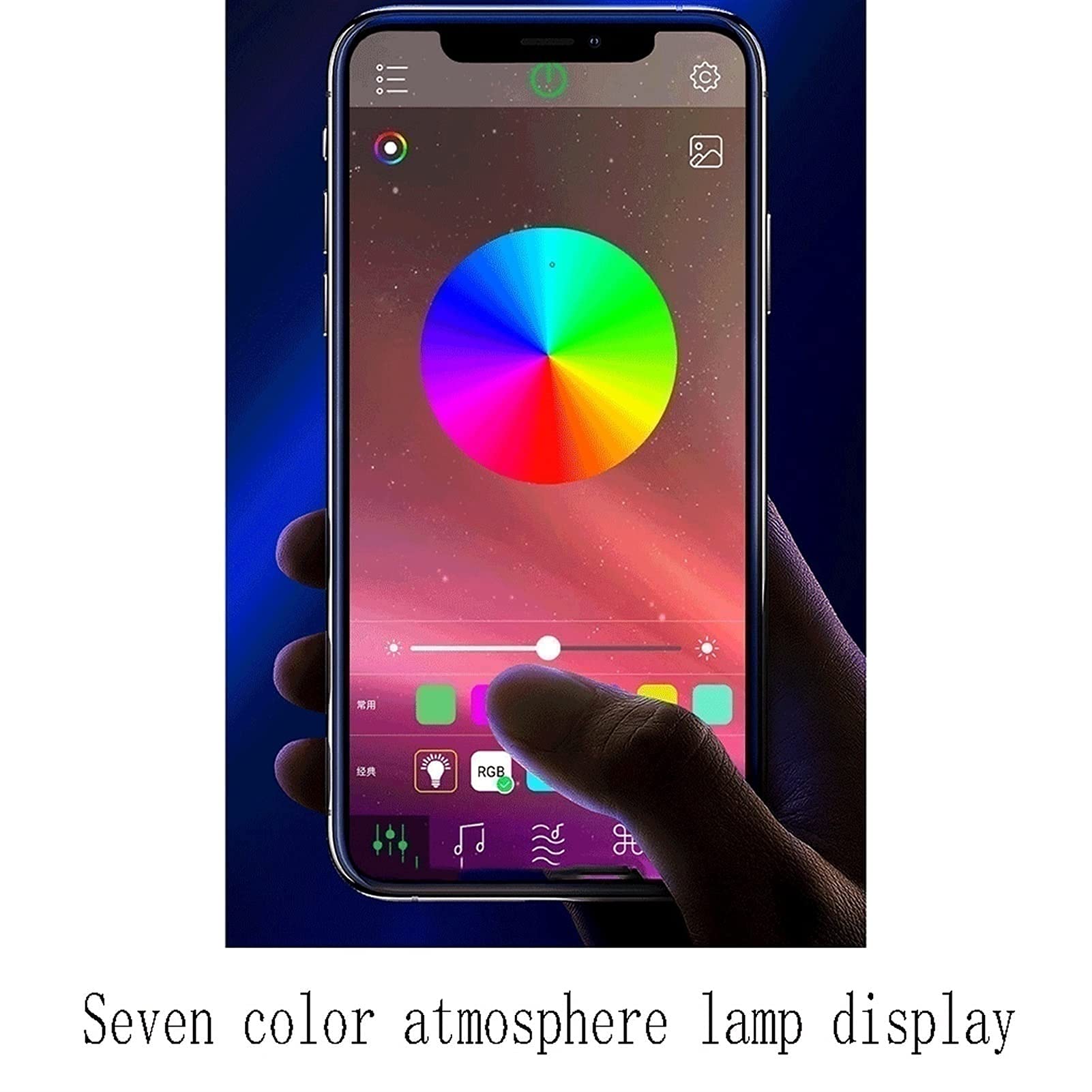 Watch Newardniki LED siedem kolorowych cichych motocyklowych motoryzacji Adapter AC i klawisz Uwzględniono baterię